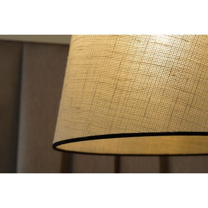 Duolla - Candeeiro integrado YUTE 1xE27/15W/230V diâmetro 38 cm cinzento/preto