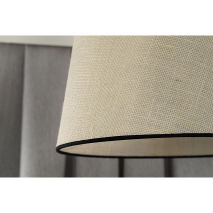 Duolla - Candeeiro integrado YUTE 1xE27/15W/230V diâmetro 38 cm cinzento/preto