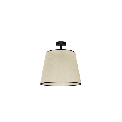 Duolla - Candeeiro integrado YUTE 1xE27/15W/230V diâmetro 38 cm cinzento/preto