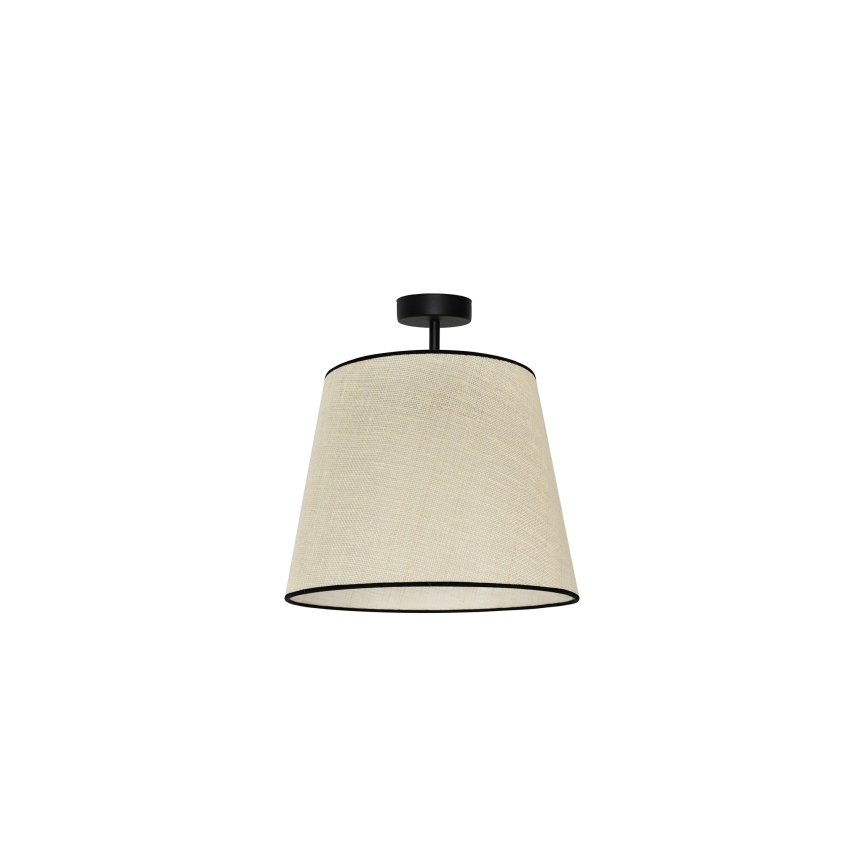 Duolla - Candeeiro integrado YUTE 1xE27/15W/230V diâmetro 38 cm cinzento/preto