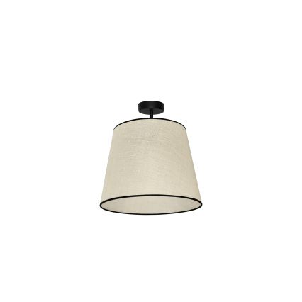 Duolla - Candeeiro integrado YUTE 1xE27/15W/230V diâmetro 38 cm cinzento/preto
