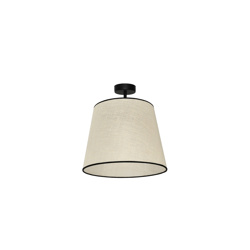 Duolla - Candeeiro integrado YUTE 1xE27/15W/230V diâmetro 38 cm cinzento/preto