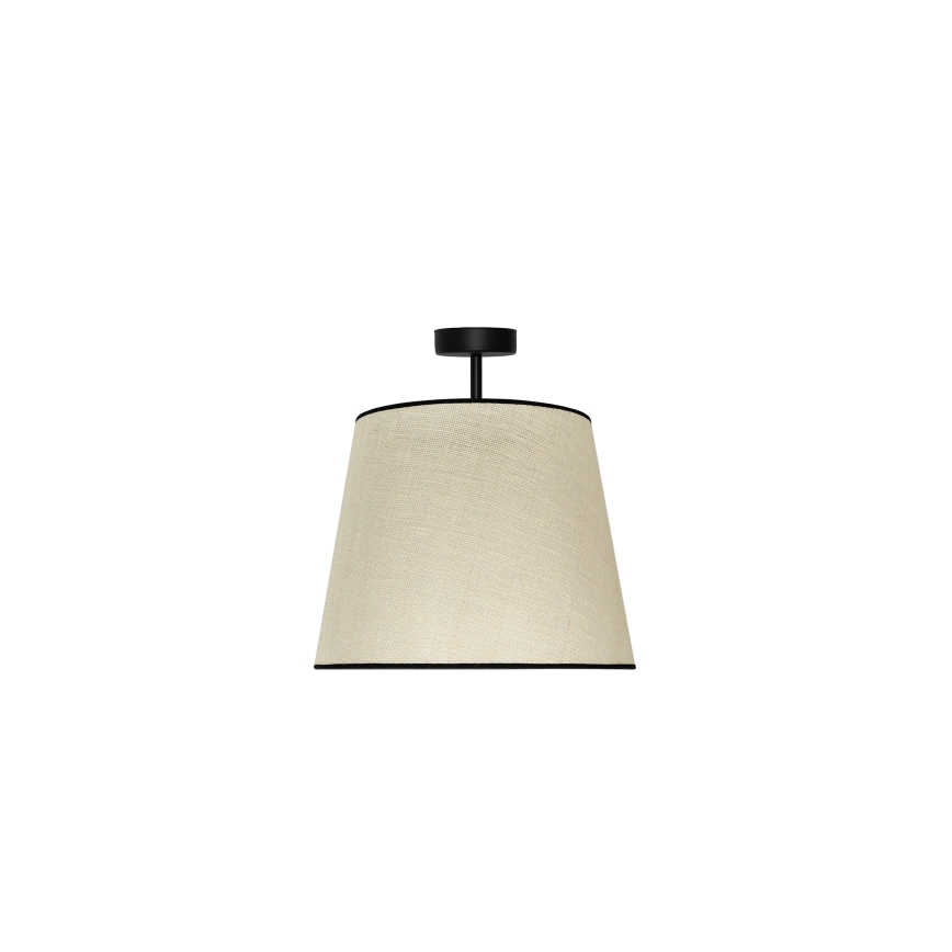 Duolla - Candeeiro integrado YUTE 1xE27/15W/230V diâmetro 38 cm cinzento/preto