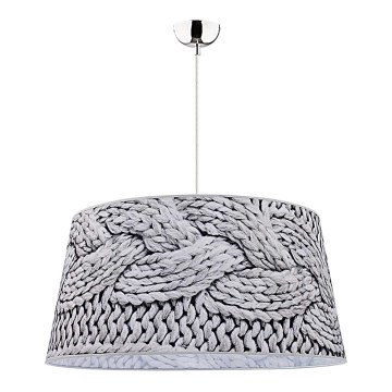 Duolla - Candeeiro suspenso BASS 1xE27/40W/230V diâmetro 60 cm cinzento