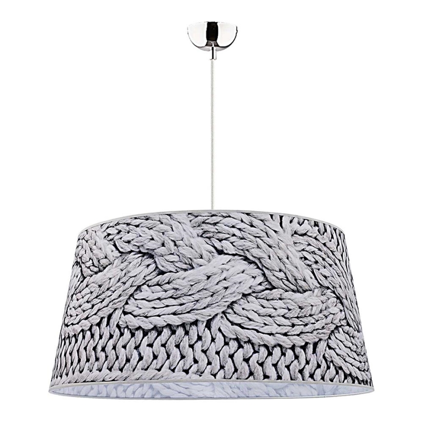 Duolla - Candeeiro suspenso BASS 1xE27/40W/230V diâmetro 60 cm cinzento