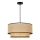 Duolla - Candeeiro suspenso BOHO 1xE27/15W/230V diâmetro 45 cm bege/vime