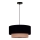 Duolla - Candeeiro suspenso BOHO 1xE27/15W/230V diâmetro 45 cm preto/castanho