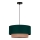 Duolla - Candeeiro suspenso BOHO 1xE27/15W/230V diâmetro 45 cm verde/castanho