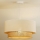 Duolla - Candeeiro suspenso BOHO 1xE27/40W/230V diâmetro 45 cm creme/castanho