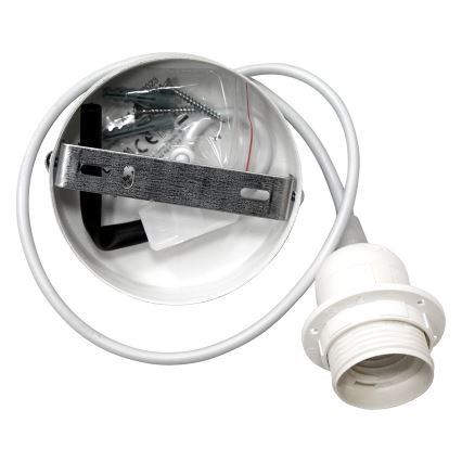 Duolla - Candeeiro suspenso BOHO 1xE27/40W/230V diâmetro 45 cm creme/castanho