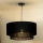 Duolla - Candeeiro suspenso BOHO RATTAN 1xE27/15W/230V diâmetro 45 cm preto