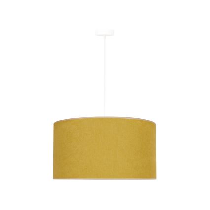 Duolla - Candeeiro suspenso BRISTOL 1xE27/15W/230V diâmetro 45 cm amarelo/branco
