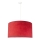 Duolla - Candeeiro suspenso BRISTOL 1xE27/40W/230V diâmetro 45 cm vermelho