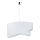 Duolla - Candeeiro suspenso CELLO 1xE27/40W/230V diâmetro 45 cm branco