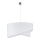 Duolla - Candeeiro suspenso CELLO 1xE27/40W/230V diâmetro 45 cm branco/laço
