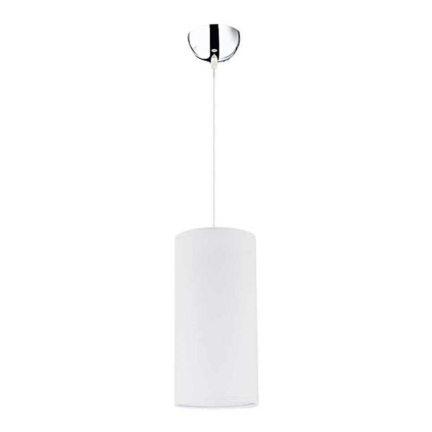 Duolla - Candeeiro suspenso CIGAR 1xE27/40W/230V diâmetro 15 cm branco