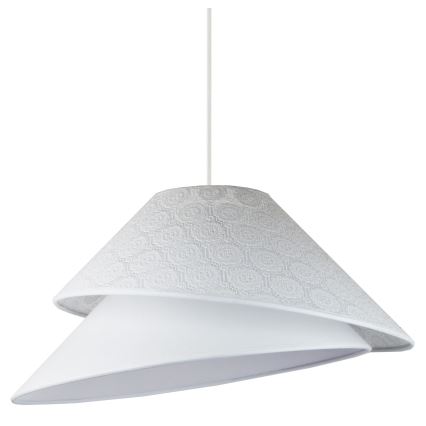 Duolla - Candeeiro suspenso COCO 1xE27/40W/230V diâmetro 50 cm branco