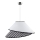 Duolla - Candeeiro suspenso COCO 1xE27/40W/230V diâmetro 50 cm branco/preto