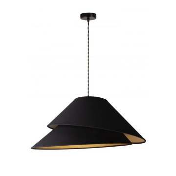 Duolla - Candeeiro suspenso COCO 1xE27/40W/230V diâmetro 50 cm preto