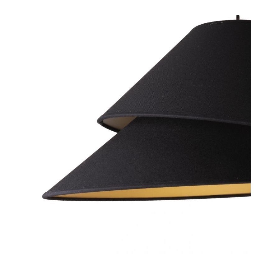Duolla - Candeeiro suspenso COCO 1xE27/40W/230V diâmetro 50 cm preto
