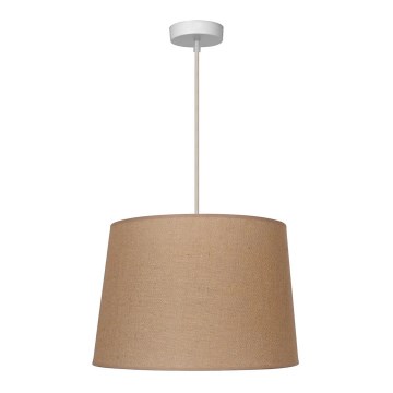 Duolla - Candeeiro suspenso CONE 1xE27/15W/230V diâmetro 40 cm castanho