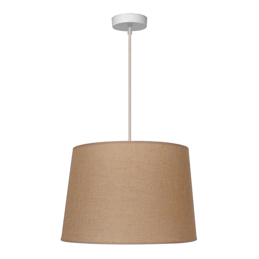 Duolla - Candeeiro suspenso CONE 1xE27/15W/230V diâmetro 40 cm castanho