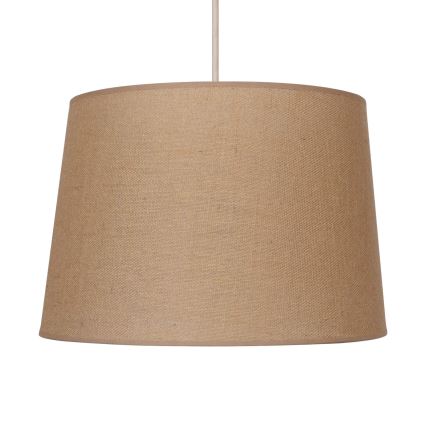 Duolla - Candeeiro suspenso CONE 1xE27/15W/230V diâmetro 40 cm castanho