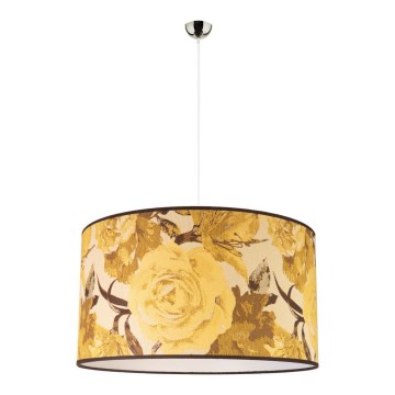 Duolla - Candeeiro suspenso CONSTANCE 1xE27/40W/230V diâmetro 45 cm amarelo