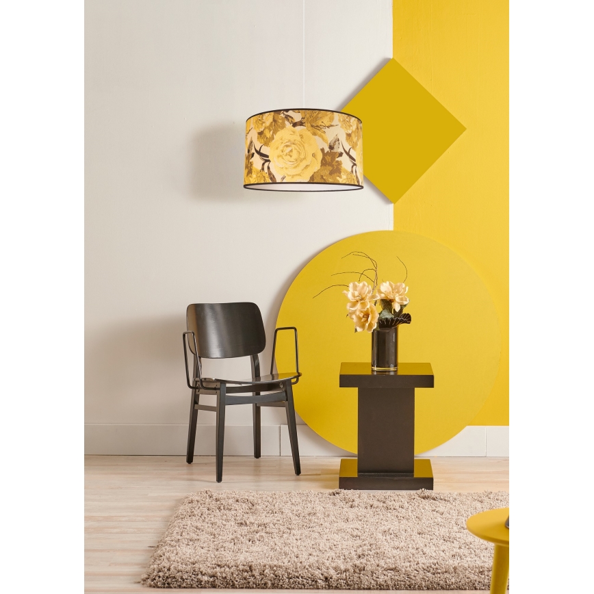 Duolla - Candeeiro suspenso CONSTANCE 1xE27/40W/230V diâmetro 45 cm amarelo