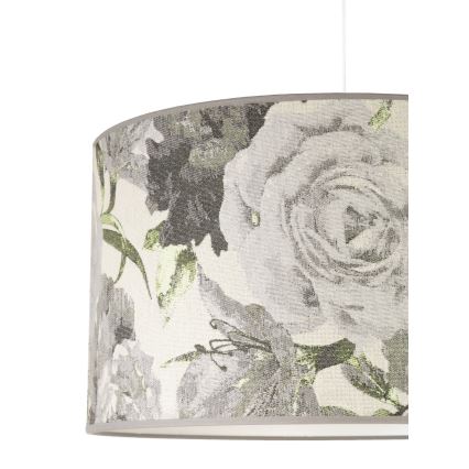 Duolla - Candeeiro suspenso CONSTANCE 1xE27/40W/230V diâmetro 45 cm cinzento