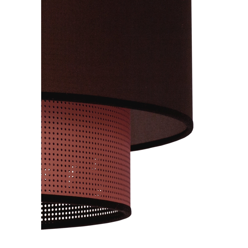 Duolla - Candeeiro suspenso COPPER SHINY 1xE27/15W/230V diâmetro 45 cm castanho/cobre