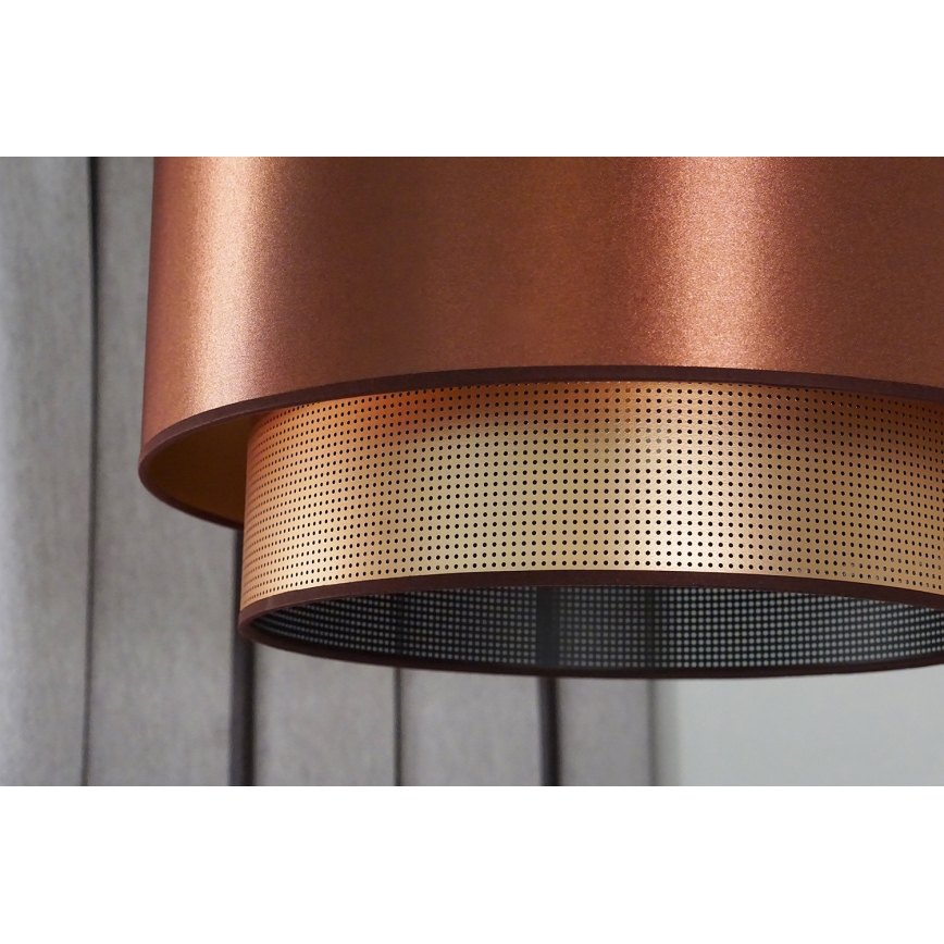 Duolla - Candeeiro suspenso COPPER SHINY 1xE27/15W/230V diâmetro 45 cm cobre