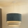 Duolla - Candeeiro suspenso CORDUROY 1xE27/15W/230V diâmetro 40 cm azul/bege