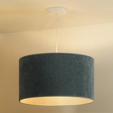 Duolla - Candeeiro suspenso CORDUROY 1xE27/15W/230V iluminação diâmetro 40 cm azul