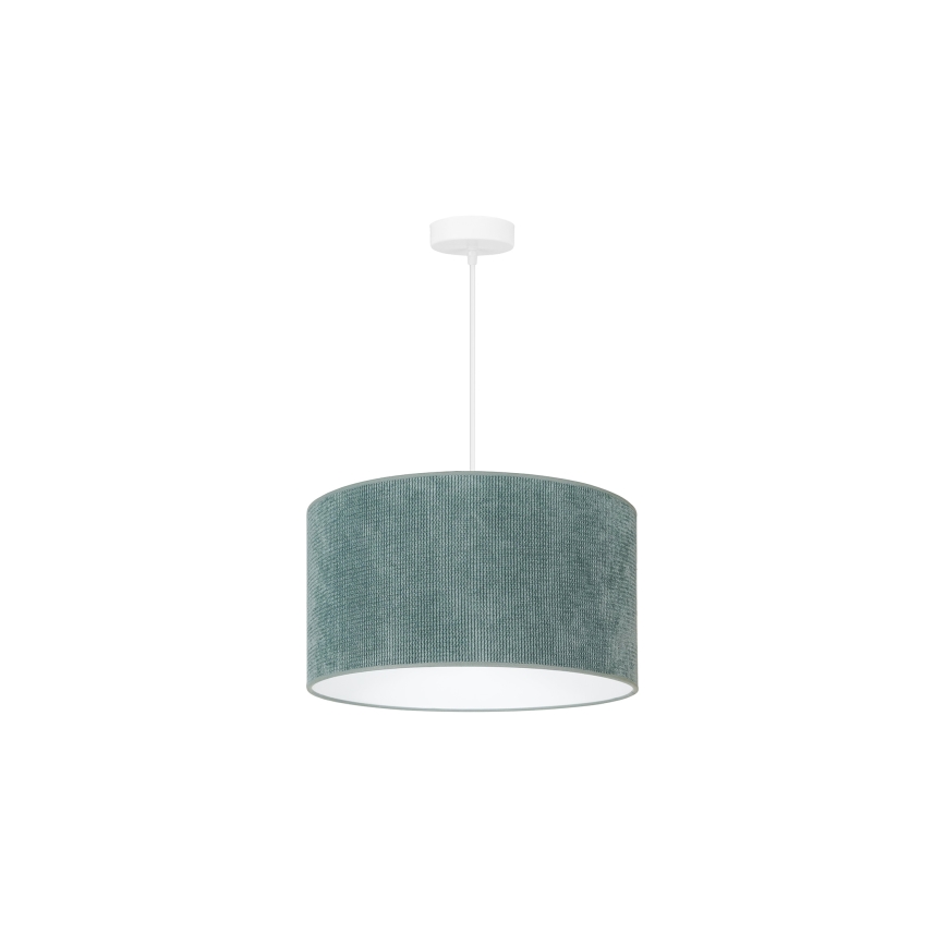 Duolla - Candeeiro suspenso CORDUROY 1xE27/15W/230V iluminação diâmetro 40 cm azul