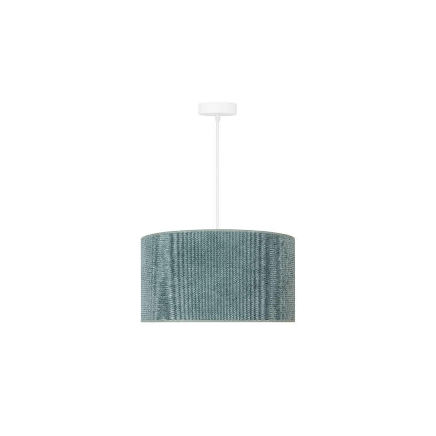 Duolla - Candeeiro suspenso CORDUROY 1xE27/15W/230V iluminação diâmetro 40 cm azul