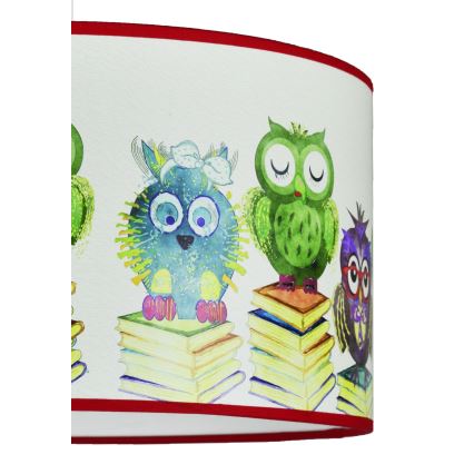 Duolla - Candeeiro suspenso de criança OWL 1xE27/15W/230V diâmetro 35 cm