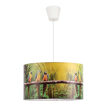 Duolla - Candeeiro suspenso de criança PARROTS 1xE27/40W/230V diâmetro 35 cm