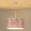 Duolla - Candeeiro suspenso de criança PRINT M 1xE27/40W/230V diâmetro 35 cm bailarinas