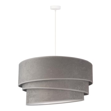 Duolla - Candeeiro suspenso DEVON 1xE27/40W/230V diâmetro 45 cm cinzento