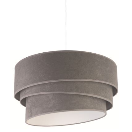 Duolla - Candeeiro suspenso DEVON 1xE27/40W/230V diâmetro 45 cm cinzento