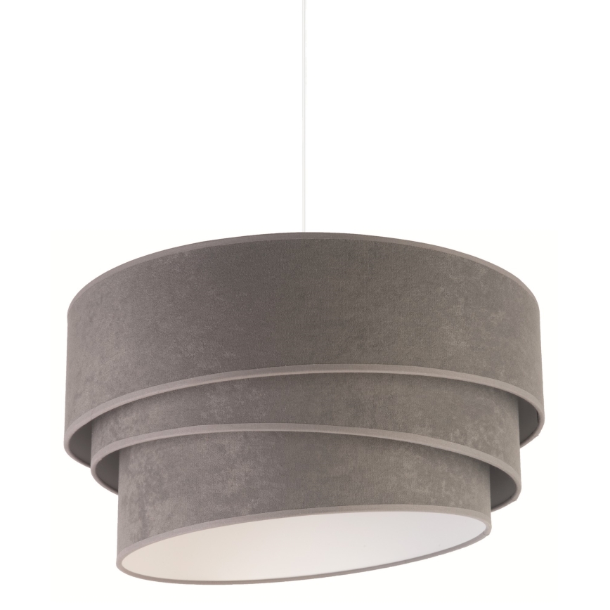 Duolla - Candeeiro suspenso DEVON 1xE27/40W/230V diâmetro 45 cm cinzento