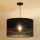 Duolla - Candeeiro suspenso DOUBLE RATTAN 1xE27/15W/230V diâmetro 40 cm preto