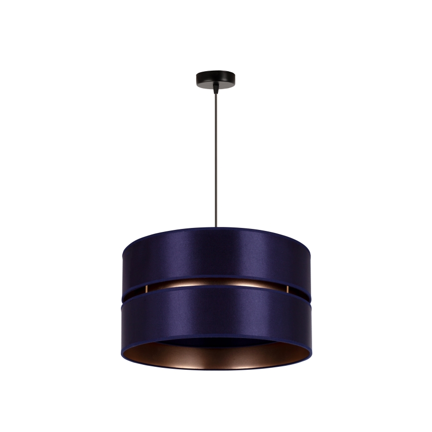 Duolla - Candeeiro suspenso DUO 1xE27/15W/230V diâmetro 40 cm azul/dourado