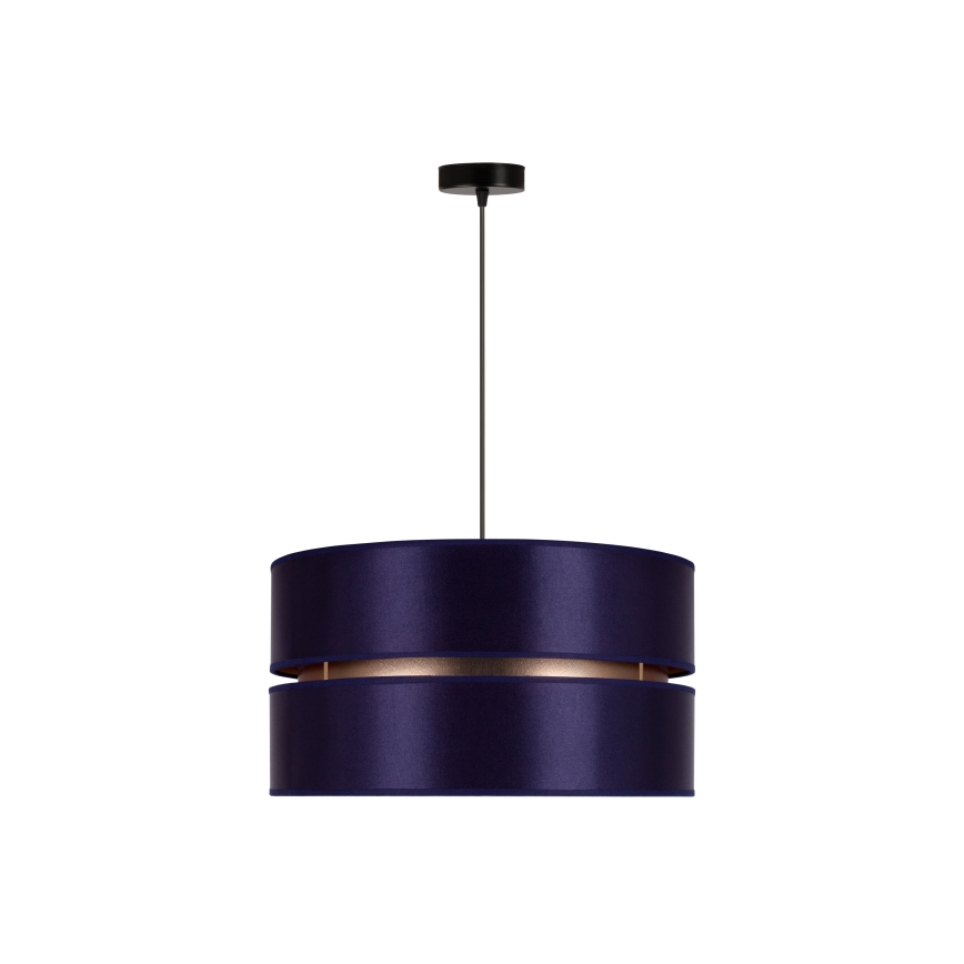 Duolla - Candeeiro suspenso DUO 1xE27/15W/230V diâmetro 40 cm azul/dourado