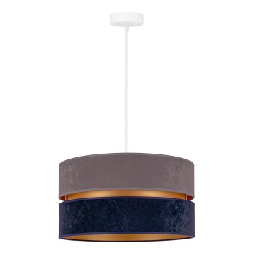 Duolla - Candeeiro suspenso DUO 1xE27/15W/230V diâmetro 40 cm azul