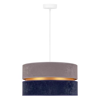 Duolla - Candeeiro suspenso DUO 1xE27/15W/230V diâmetro 40 cm azul