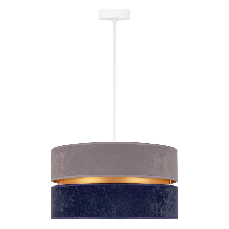 Duolla - Candeeiro suspenso DUO 1xE27/15W/230V diâmetro 40 cm azul