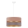 Duolla - Candeeiro suspenso DUO 1xE27/15W/230V diâmetro 40 cm bege e cinzento