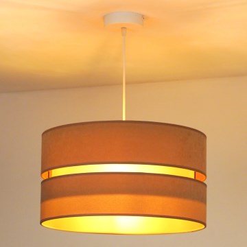 Duolla - Candeeiro suspenso DUO 1xE27/15W/230V diâmetro 40 cm bege